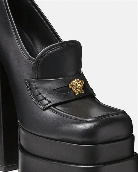 versace platform loafers